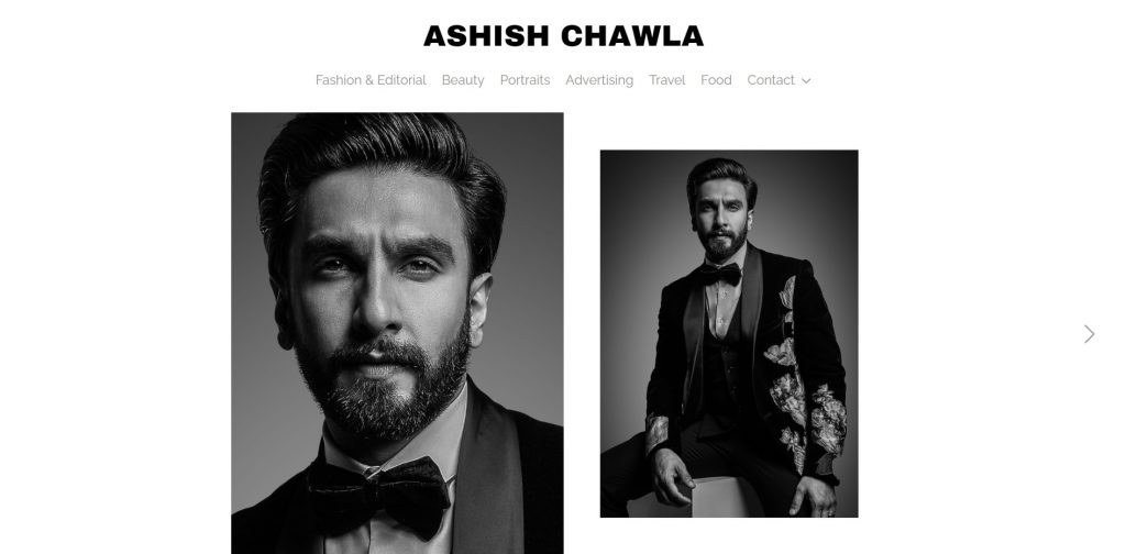 Ashish-chawla-fashion-portfolio-website